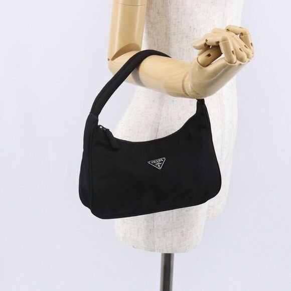 Prada Re-Edition 2000 Hobo Tessuto Black Nylon Handbag (Pre-Owned) - Picture 15 of 16